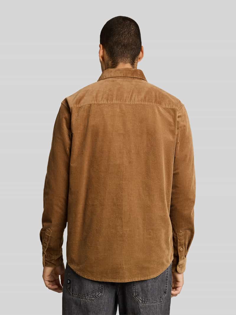 Tom Tailor Denim Vrijetijdsoverhemd van corduroy met doorlopende knoopsluiting