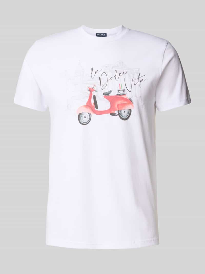 T-shirt met motiefprint