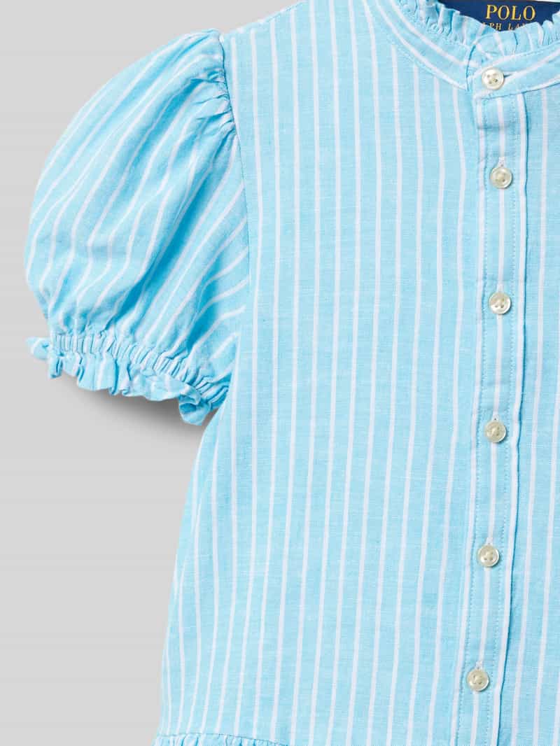 Polo Ralph Lauren Teens Linnen jurk in laagjeslook