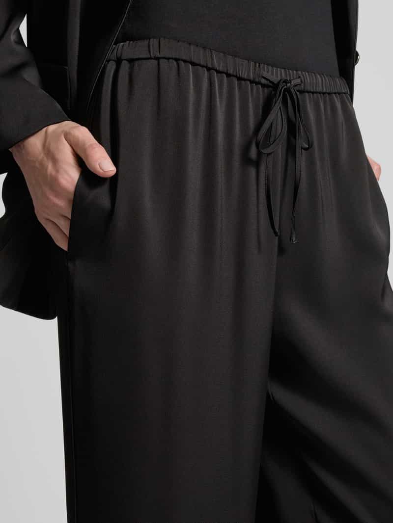 Armani Exchange Straight leg stoffen broek met tunnelkoord