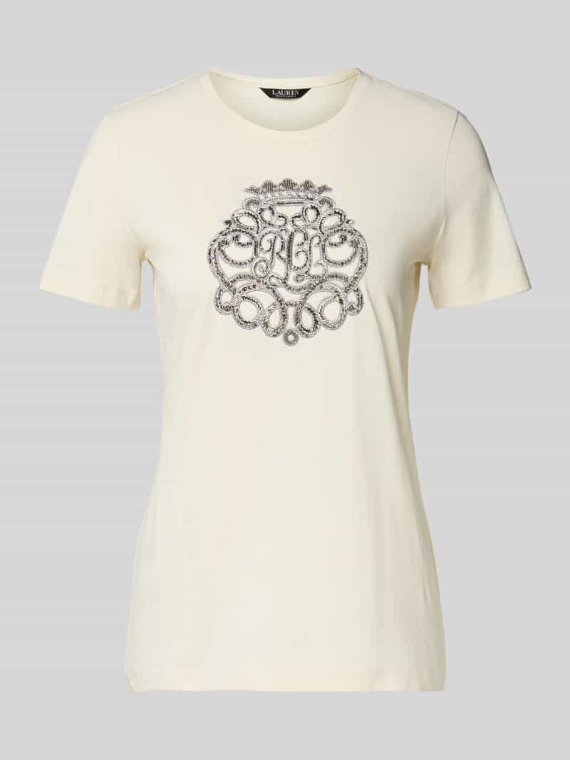 Lauren Ralph Lauren T-shirt met labelstitching model 'KATLIN'