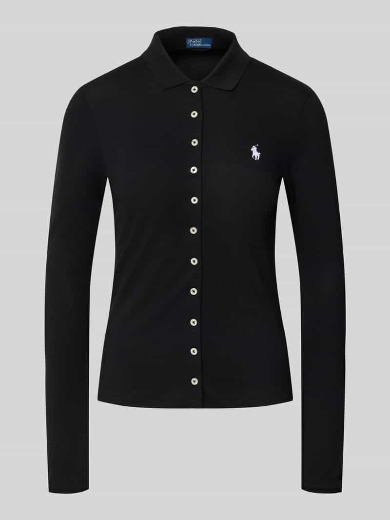 Polo Ralph Lauren Slim fit poloshirt met labelstitching