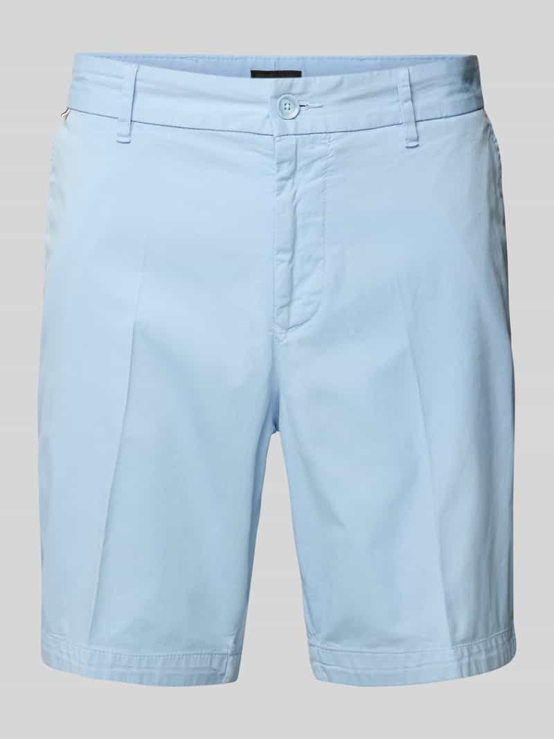 Boss Slim fit korte broek met riemlussen model 'Slice'