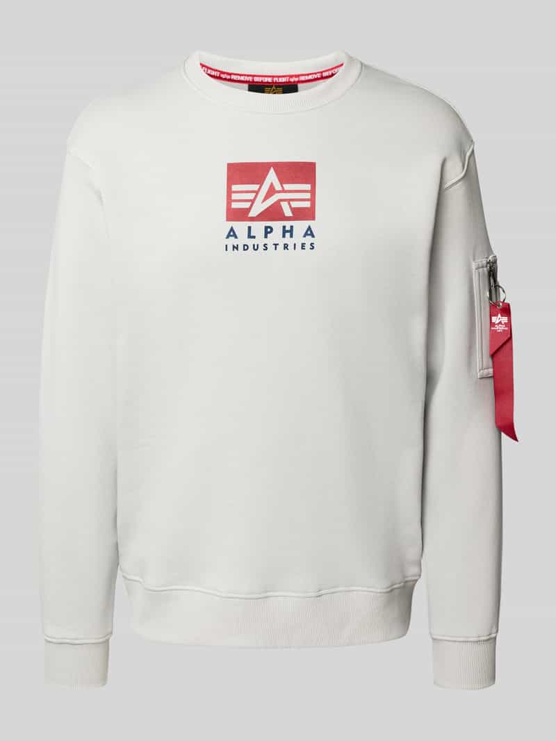 alpha industries Sweatshirt met ritszak op de mouw