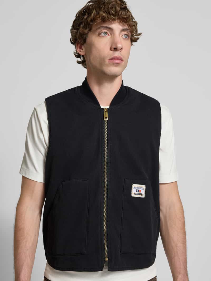 ANOTHER COTTON LAB Gilet met ritssluiting en labeldetail