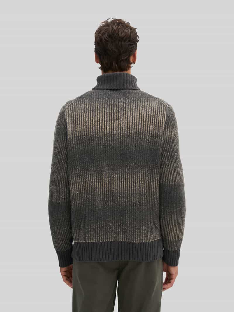 Marc O'Polo Pullover met col van mix van katoen en wol