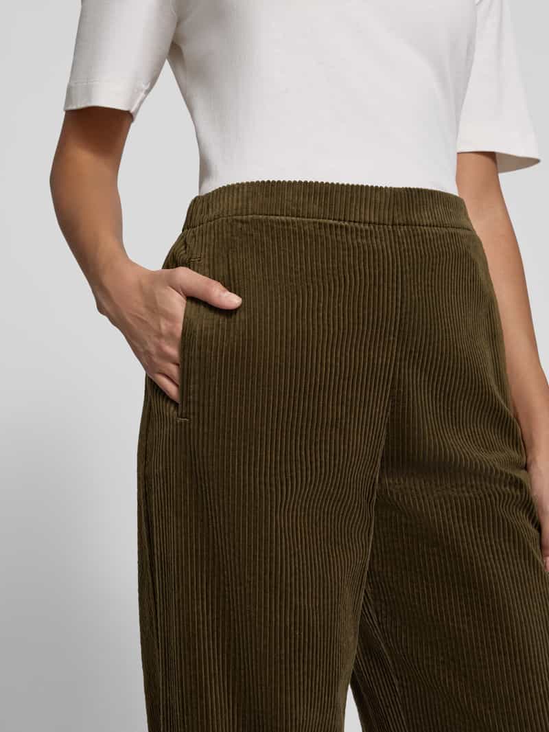 Marc O'Polo Wide leg corduroy broek van puur katoen