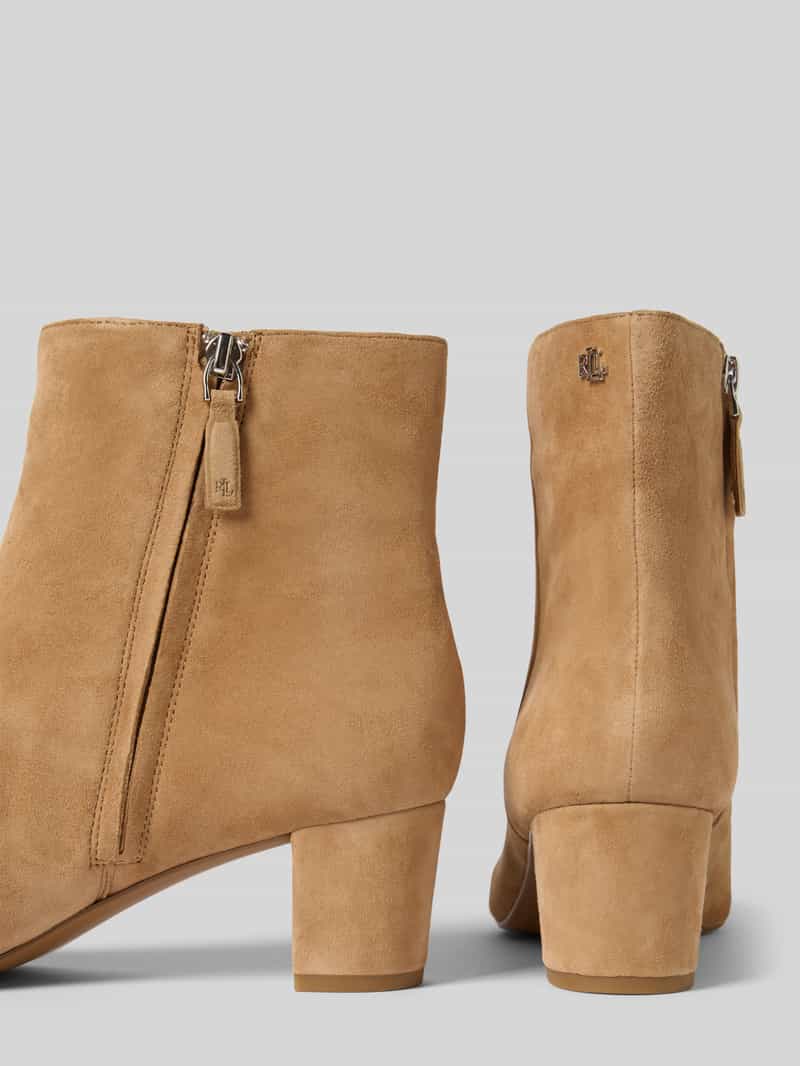 Lauren Ralph Lauren Laarsjes met labelapplicatie en blokhak
