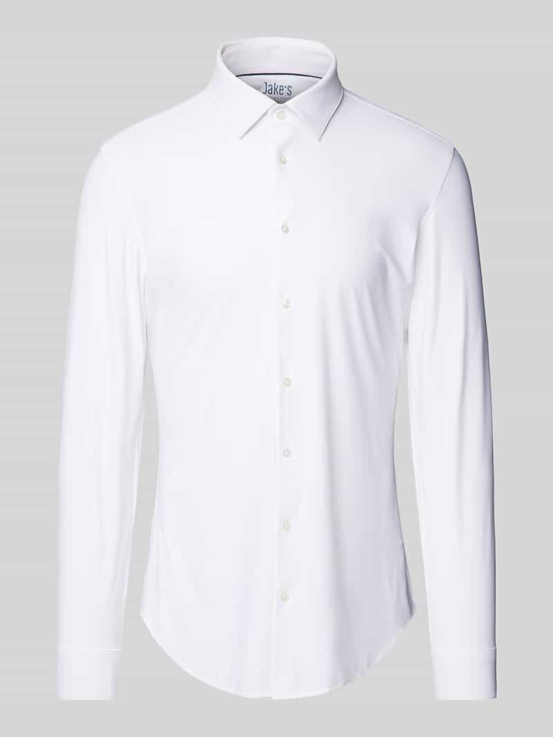 Super slim fit zakelijk hemd met kentkraag