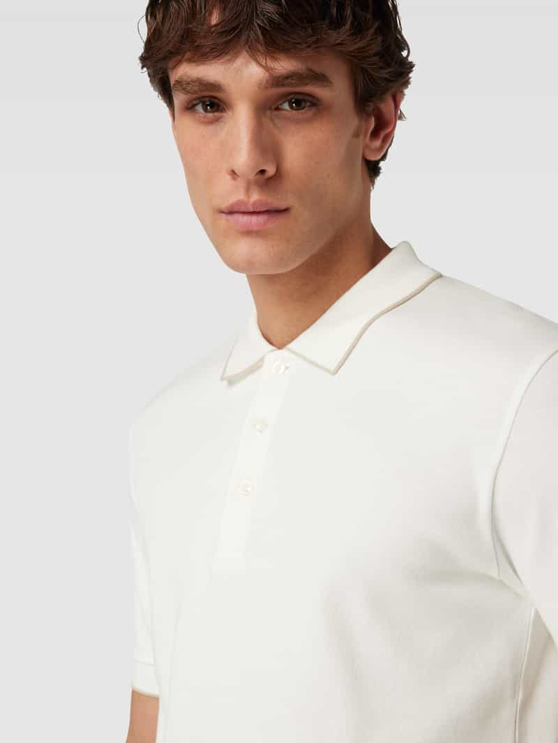 Marc O'Polo Regular fit poloshirt met contraststrepen