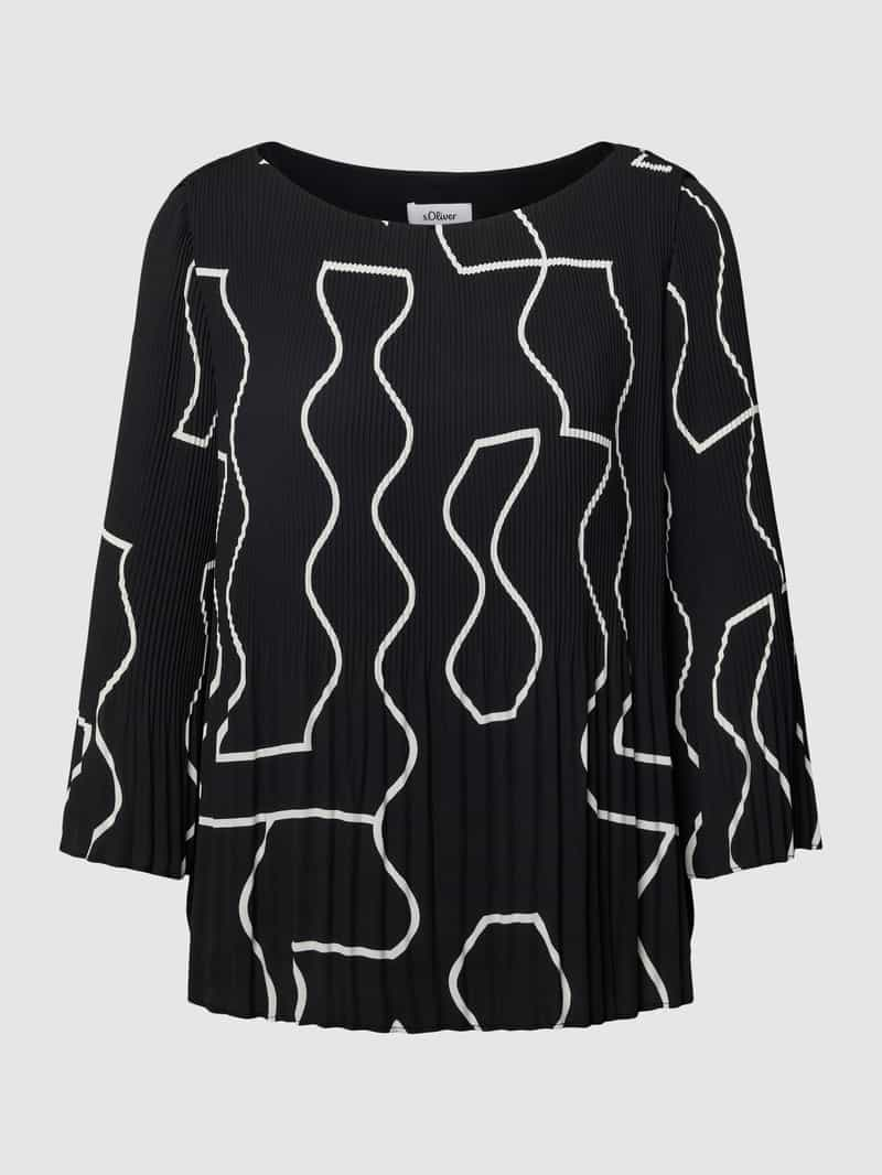 S.Oliver BLACK LABEL Blouse met plissévouwen