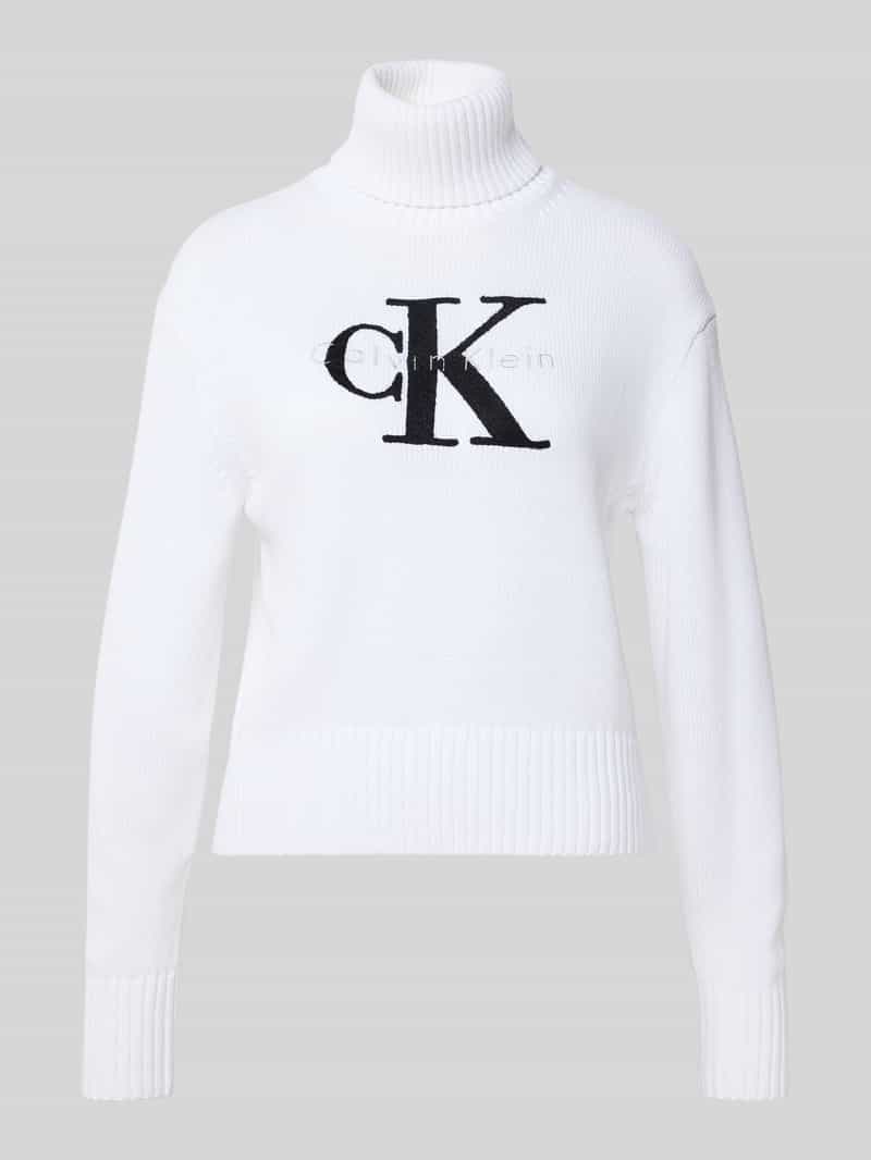 Calvin Klein Jeans Gebreide coltrui model 'CHENILLE'