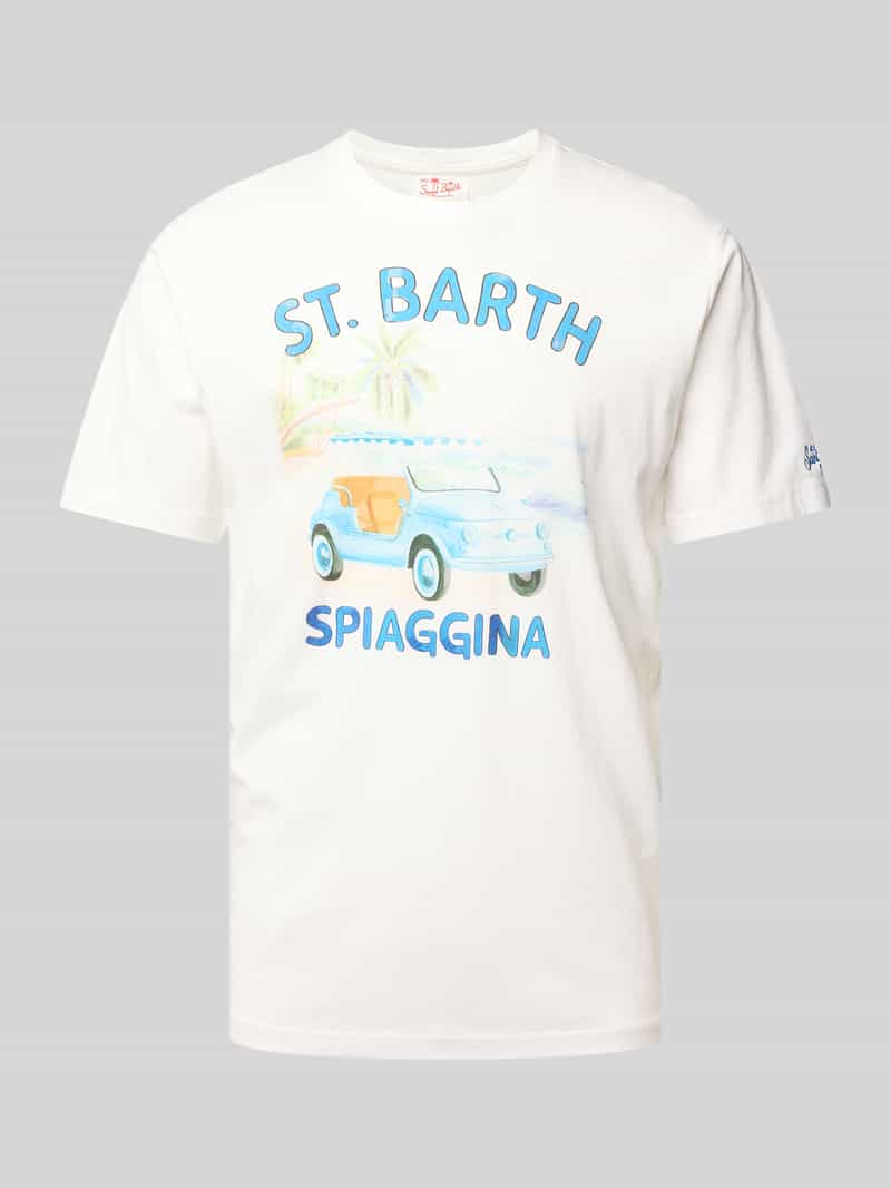 MC2 Saint Barth T-shirt met motief- en statementprint