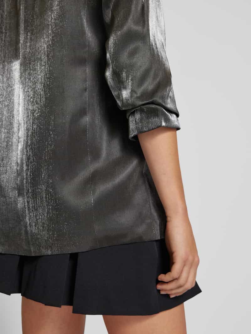 Pieces Loose fit lange blazer van viscosemix met gerimpelde mouwen model 'BOSELLA'