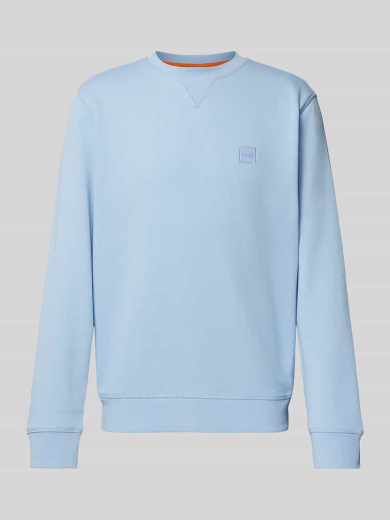 Boss Orange Sweatshirt met labelpatch model 'Westart'