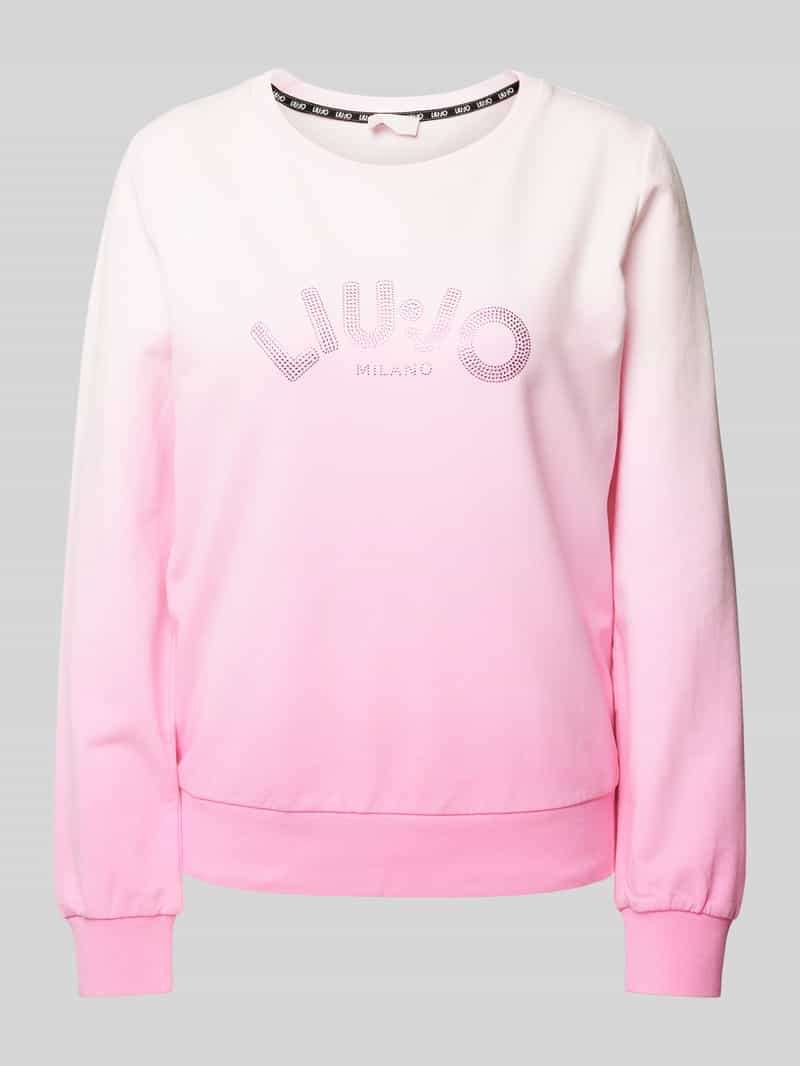 LIU JO SPORT Sweatshirt met strass-steentjes