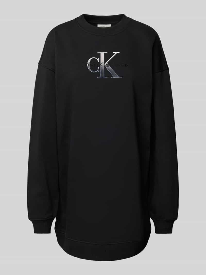 Calvin Klein Jeans Sweatjurk met labelstitching
