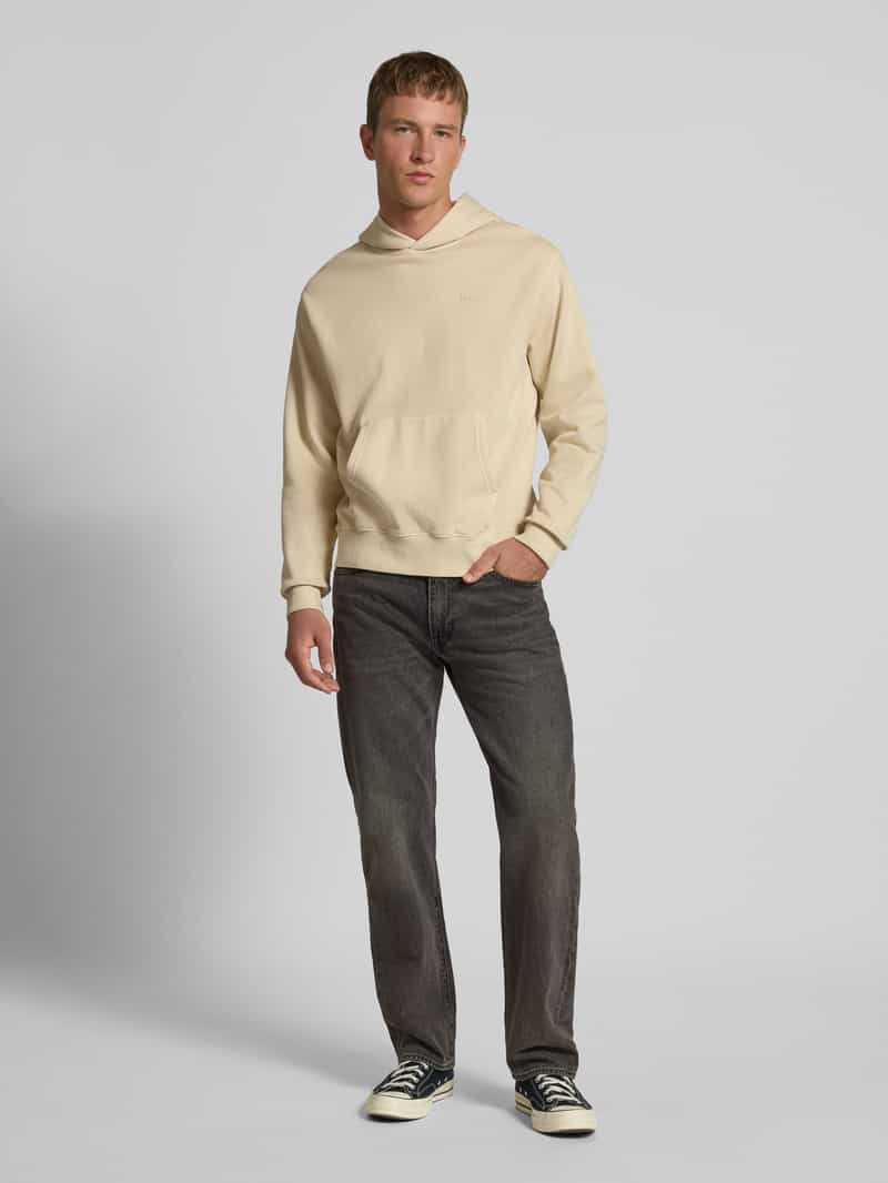 Levi's Relaxed straight fit jeans met steekzakken, model '555®' donkergrijs, foto 6