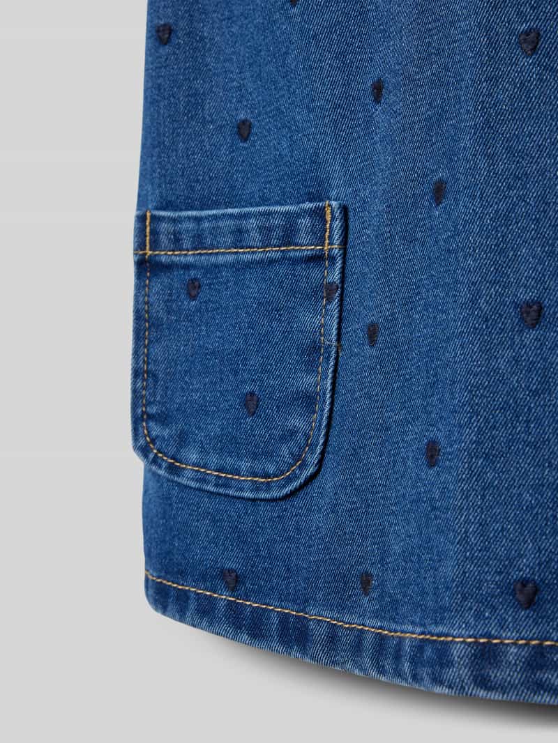 Lil Atelier Jeansjurk met opgestikte steekzakken model 'FREY'