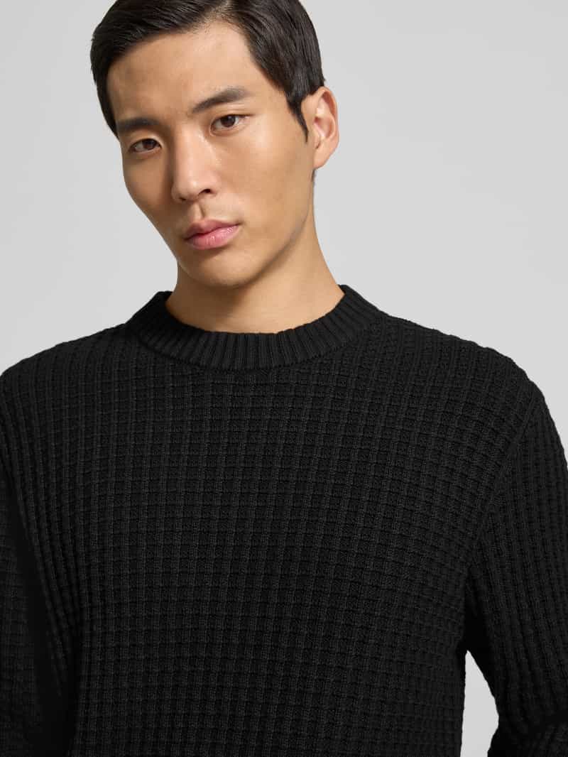 Selected Homme Regular fit gebreide pullover van puur biologisch katoen model 'TOM'