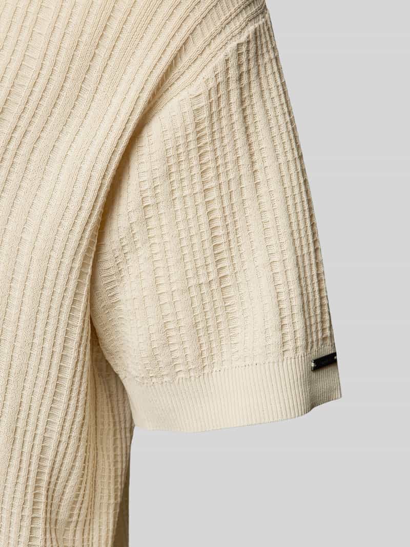 Calvin Klein Underwear Regular fit poloshirt met structuurmotief