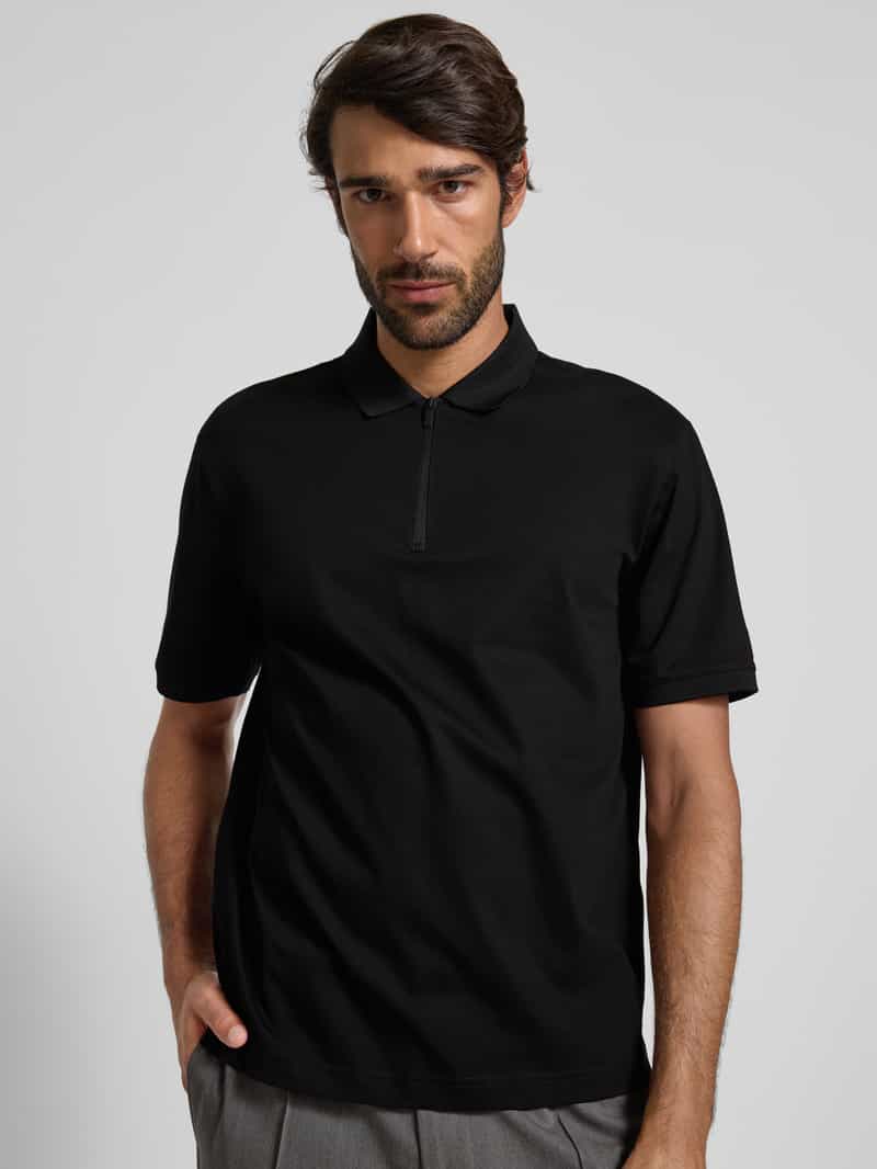 Armani Exchange Poloshirt met korte ritssluiting