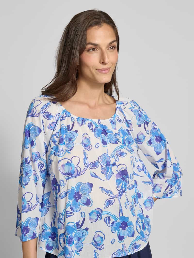 Christian Berg Woman Regular fit blouse met 3 4-mouwen