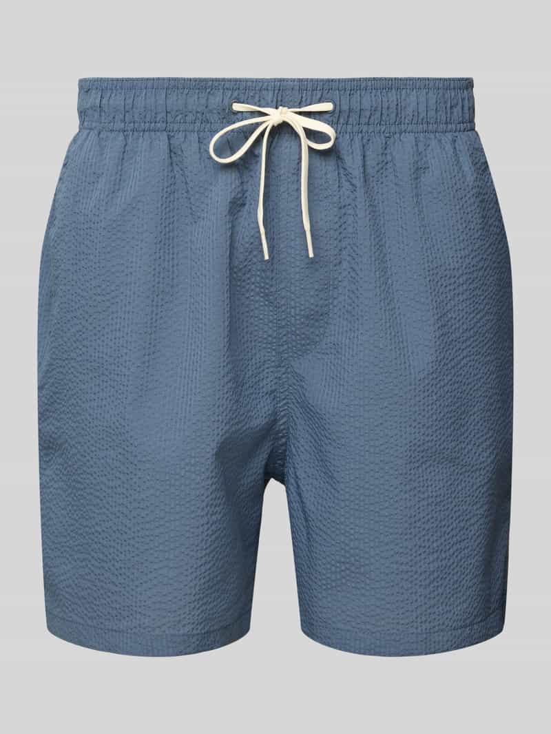 Selected Homme Relaxed fit zwembroek met structuurmotief model 'COOPER'