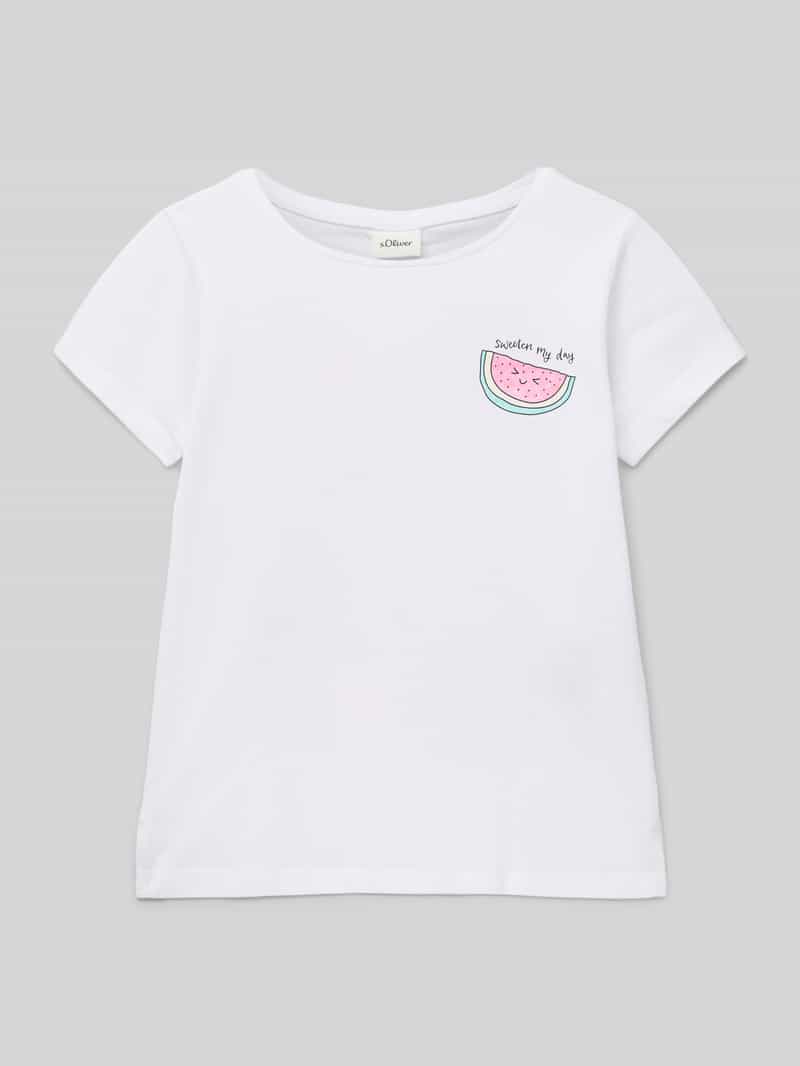 s.Oliver RED LABEL Regular fit T-shirt van puur katoen