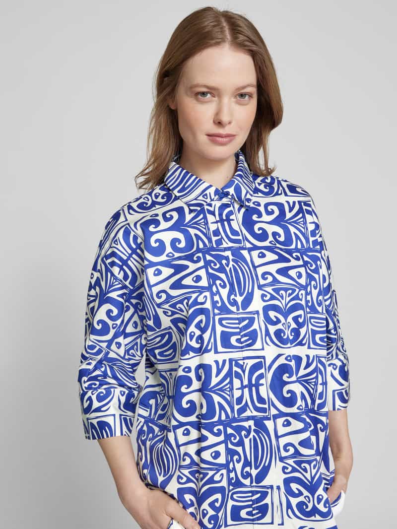 Christian Berg Woman Overhemdblouse met 3 4-mouwen