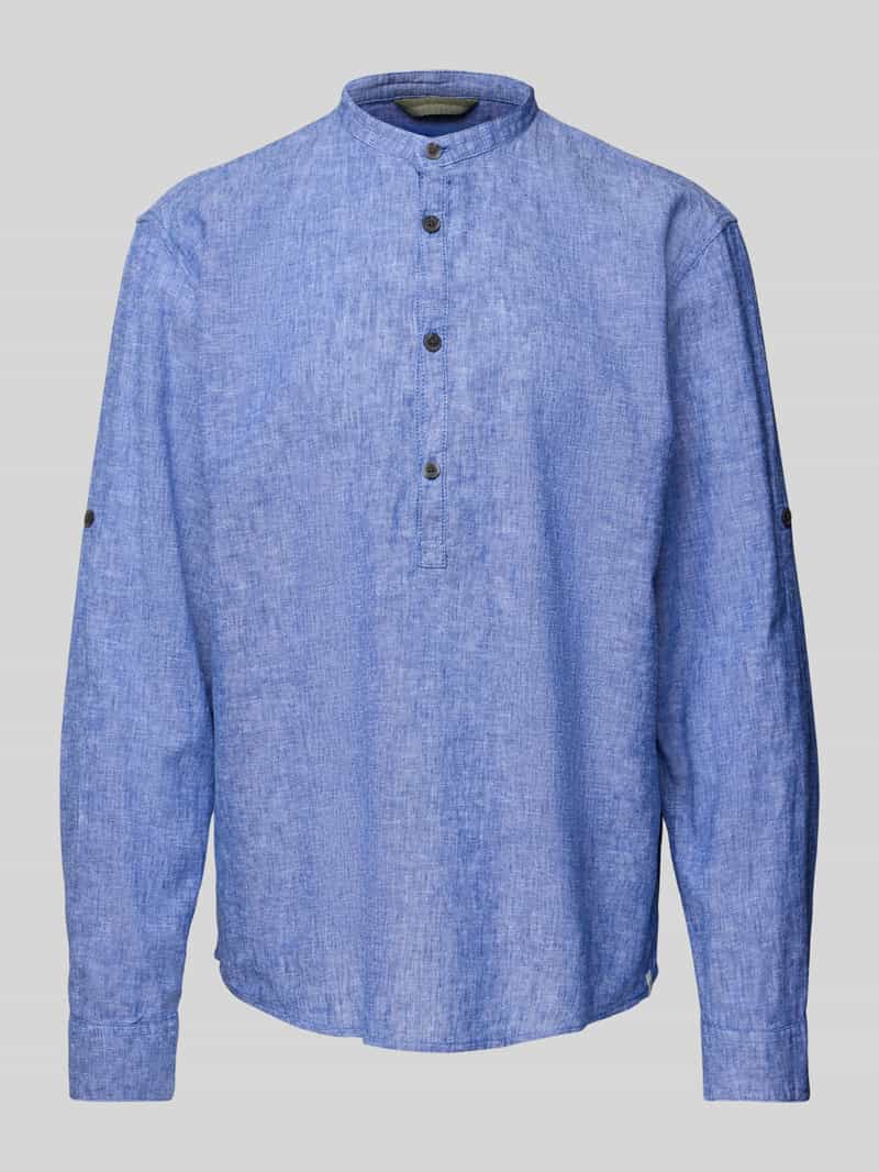 Tom Tailor Denim Relaxed fit linnen overhemd in tuniekstijl
