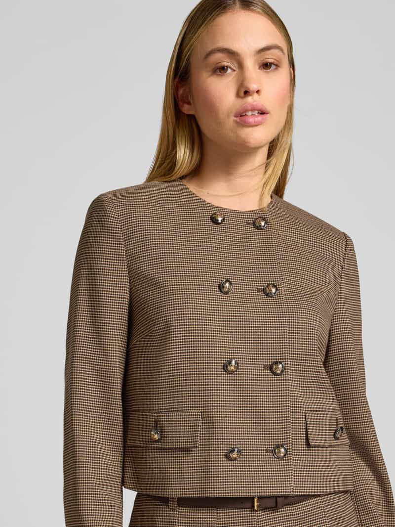 Jake*s Collection Regular fit blazer met viscose en paspelzakken