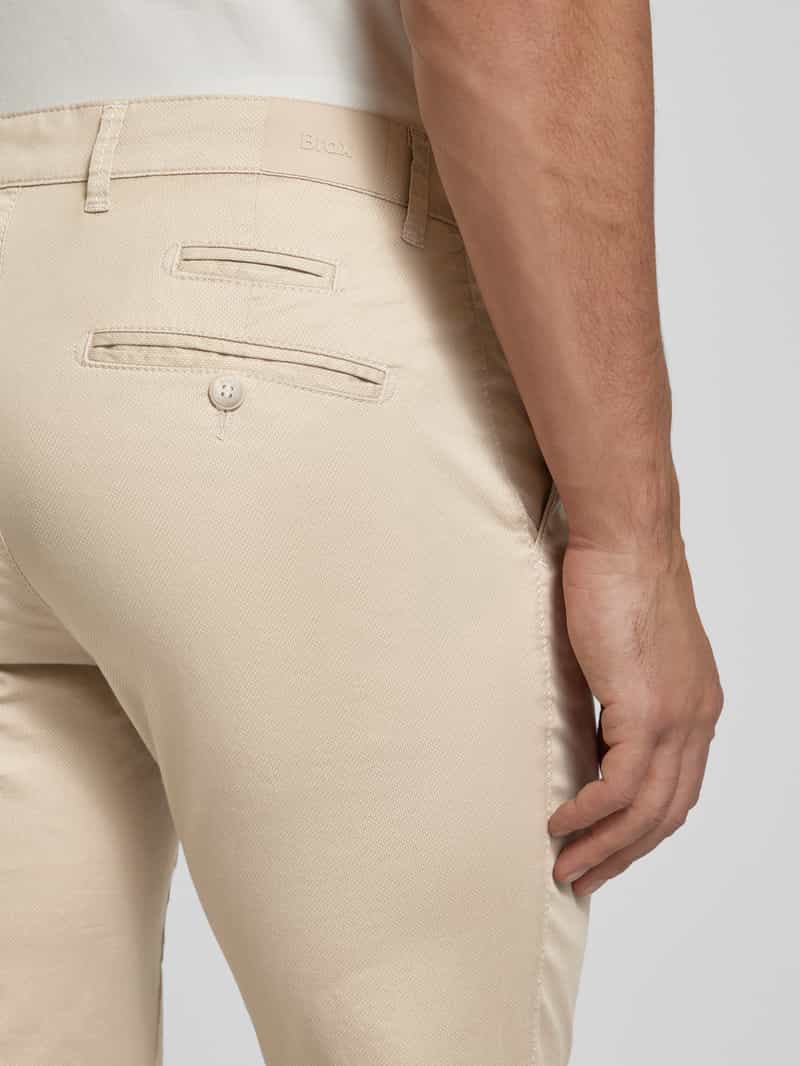 BRAX Regular fit chino met structuurmotief model 'FABIO'