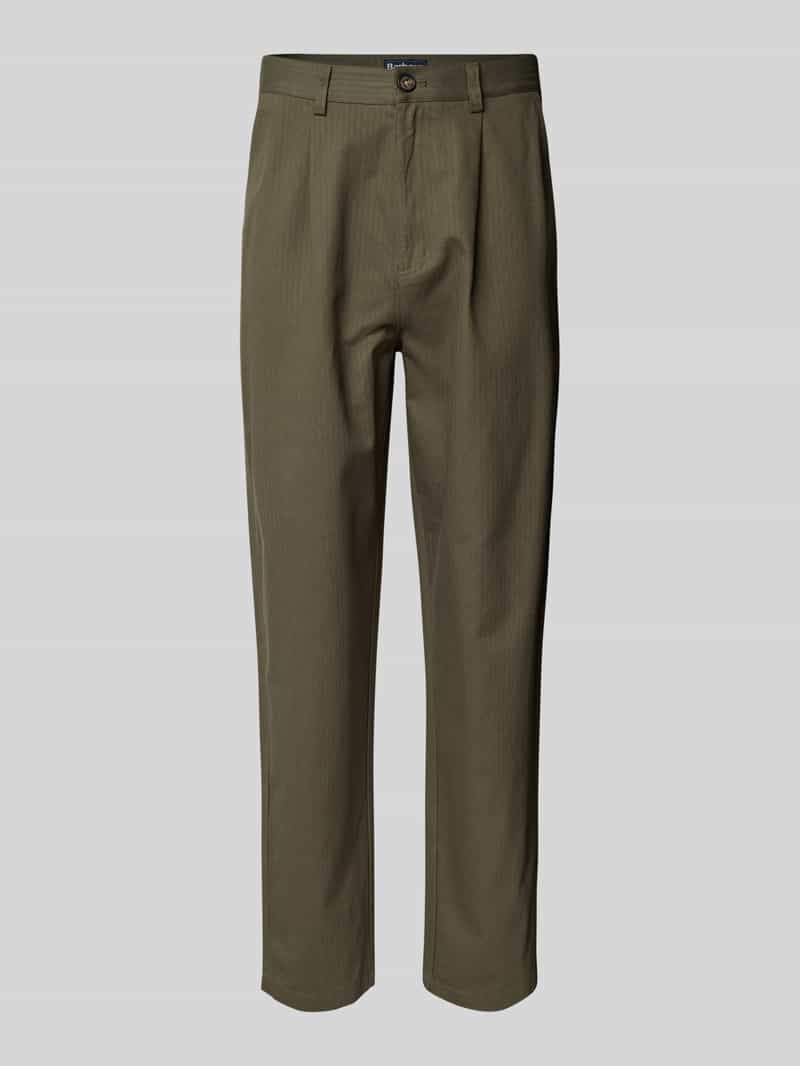 Barbour Regular fit bandplooibroek