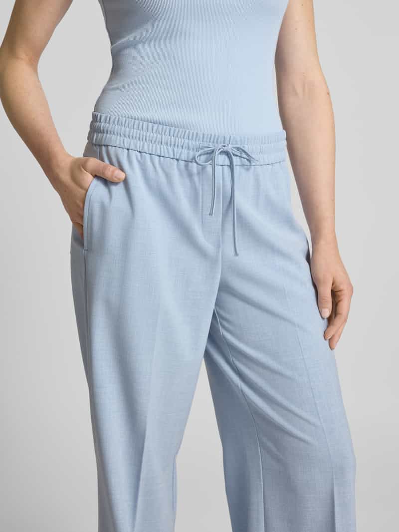 Opus Wide leg stoffen broek met tunnelkoord model 'Melane urban'