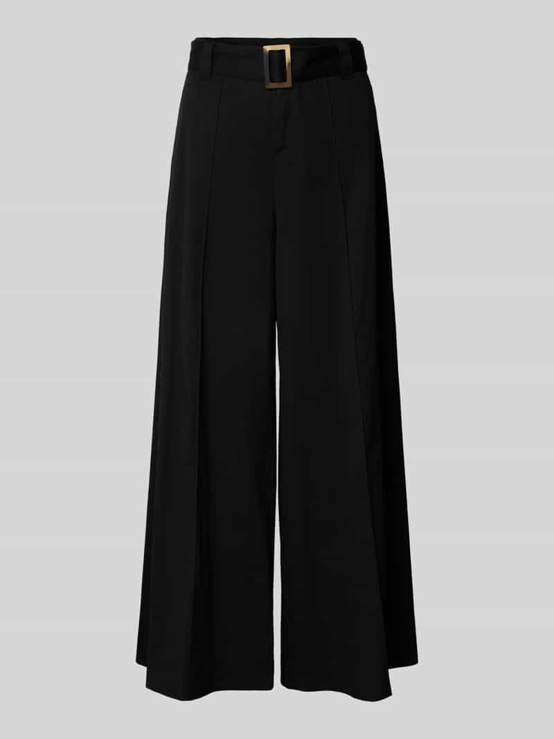MAC Stoffen broek met riem en steekzakken model 'Carletta'
