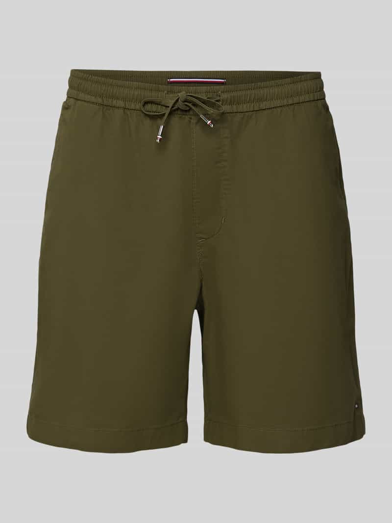 Tommy Hilfiger Regular fit korte broek van een mix van katoen en elastaan