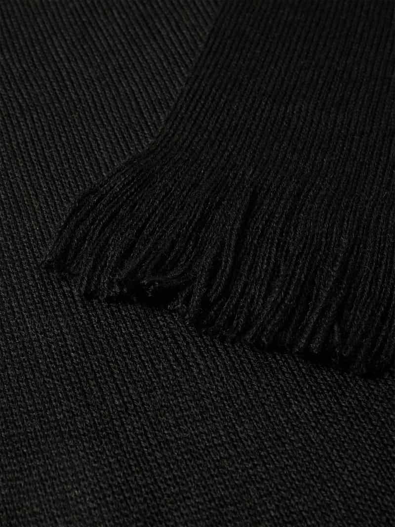 Christian Berg Men Sjaal van wolmix met franjes