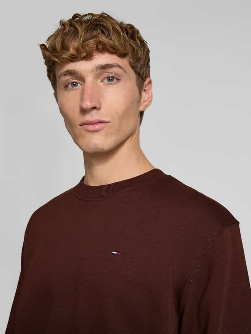 Tommy Jeans Regular fit sweatshirt van katoenmix