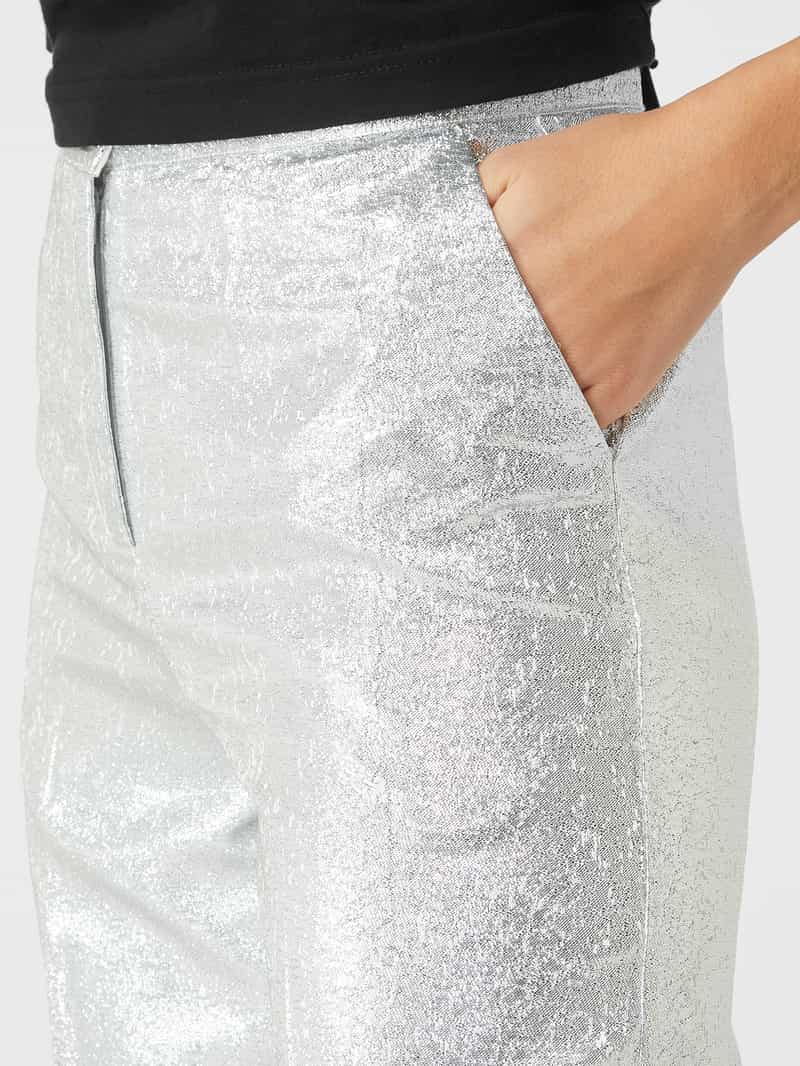Stella Nova Broek in metallic look model 'Livi'