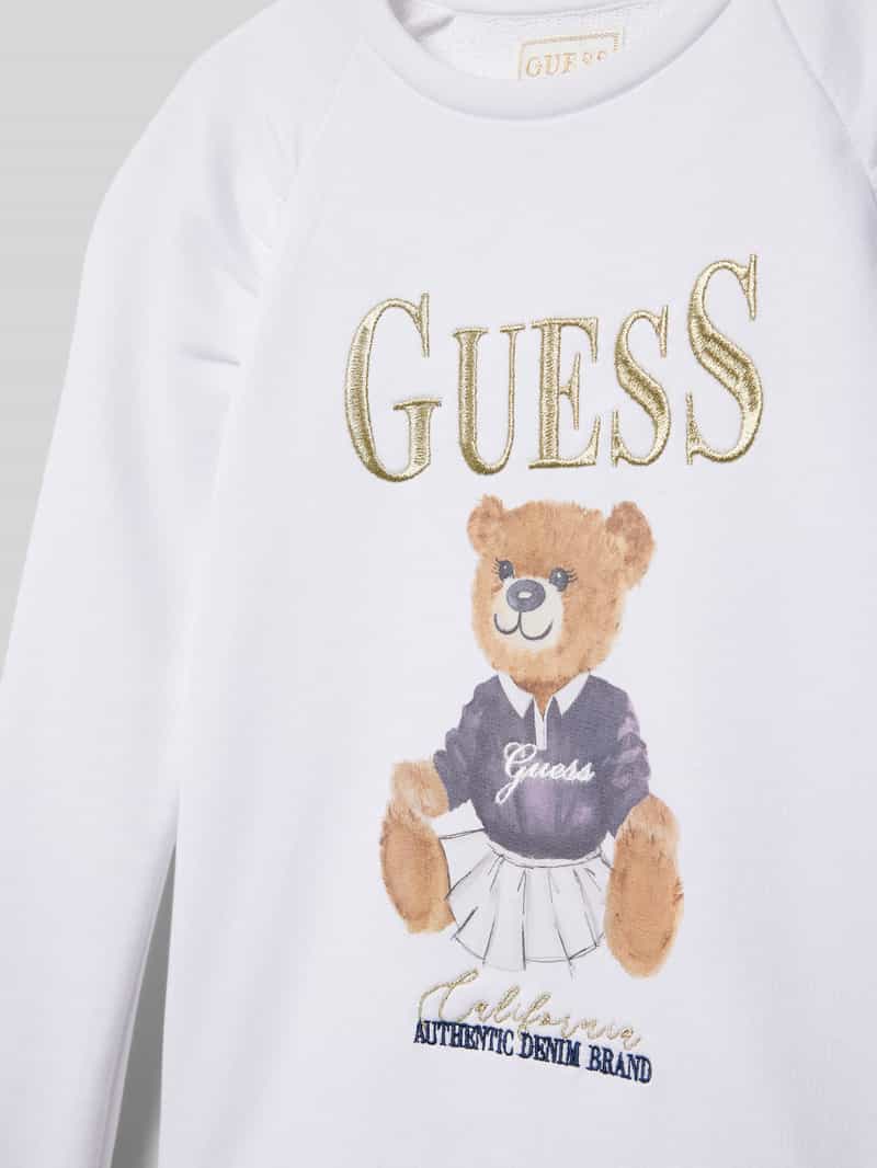 Guess Sweatshirt met labelstitching model 'ACTIVE'