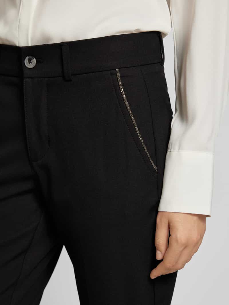 Angels Slim fit chino met siersteentjes model 'LOUISA'