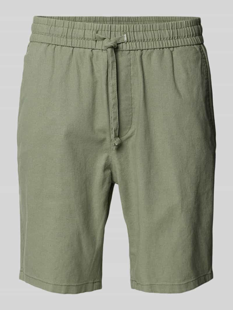Only & Sons Korte broek van een mix van katoen en linnen model 'LINUS'