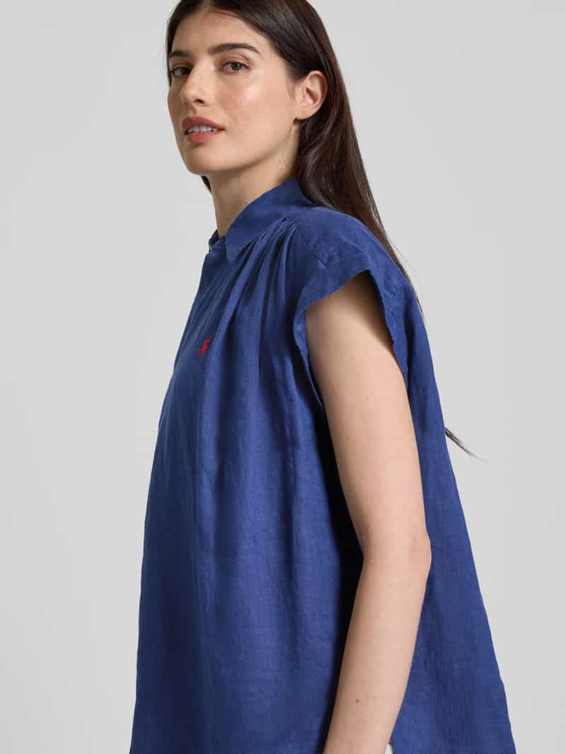 Polo Ralph Lauren Linnen blouse met labelstitching