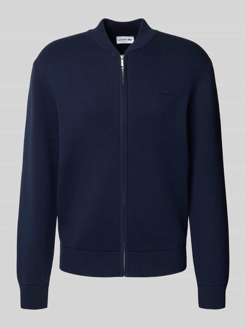 Lacoste Regular fit gebreid jack van katoenmix
