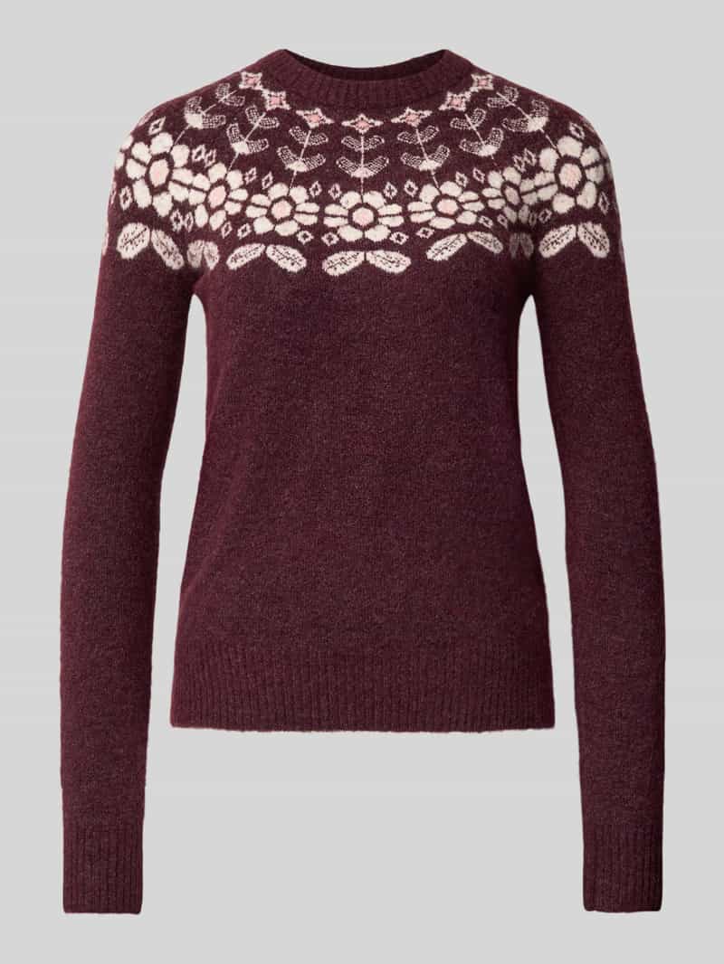 Vero Moda Gebreide trui VMSIMONE LS NORDIC PULLOVER GA REP BOO