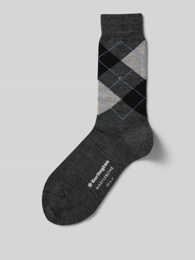 Burlington Sokken van scheerwolmix model 'Marylebone'