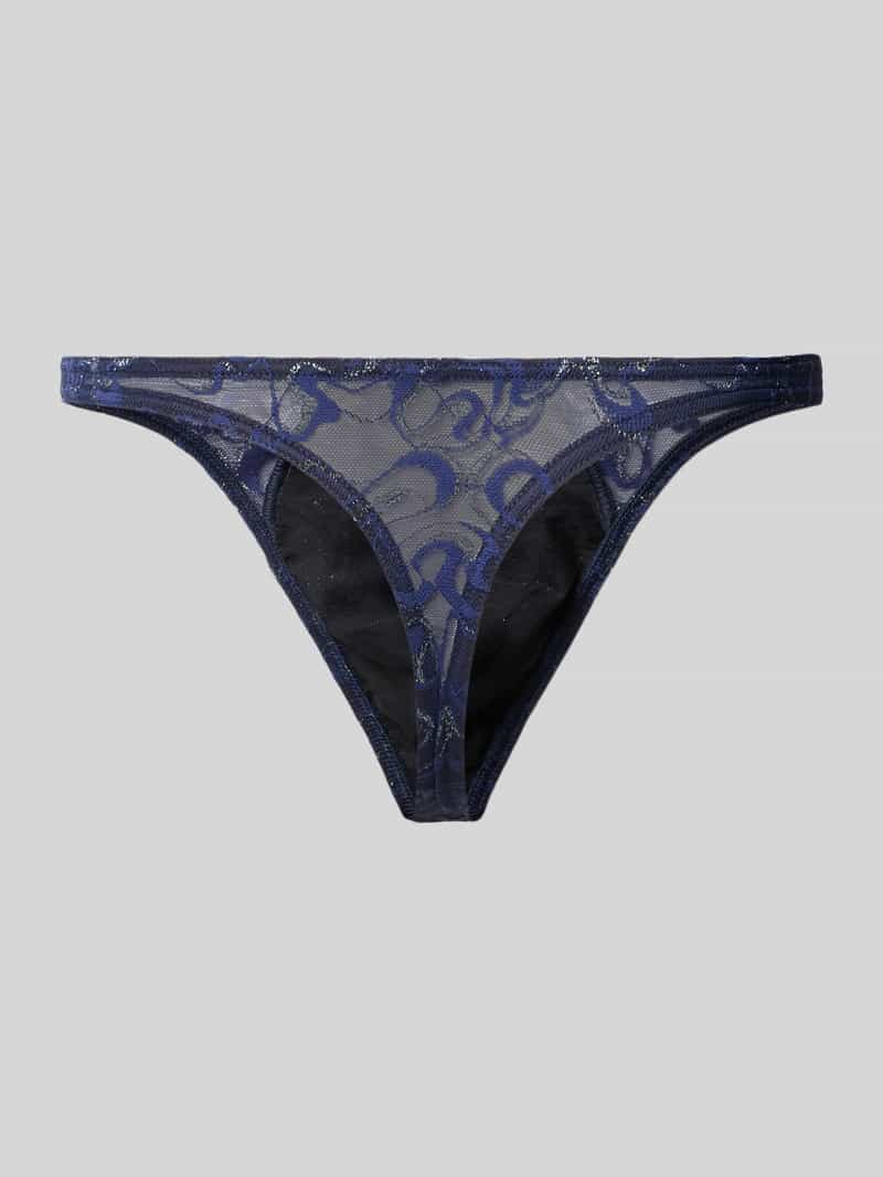 HOM String van kant met labeldetail