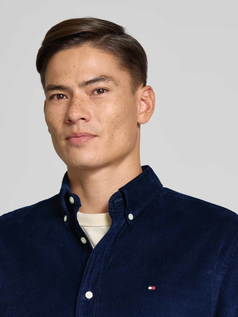 Tommy Hilfiger Regular fit corduroy overhemd van puur katoen