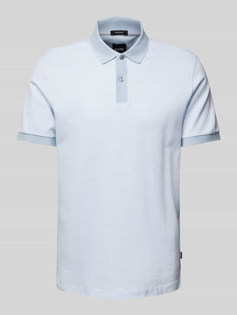 Boss Regular fit poloshirt met labeldetail, model 'Parlay'